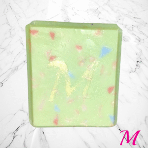 Savon vert moucheté
