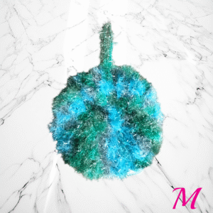 Éponge mandala bleu-vert