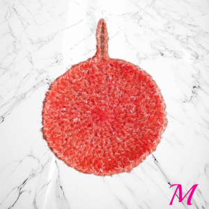 Éponge ronde orange