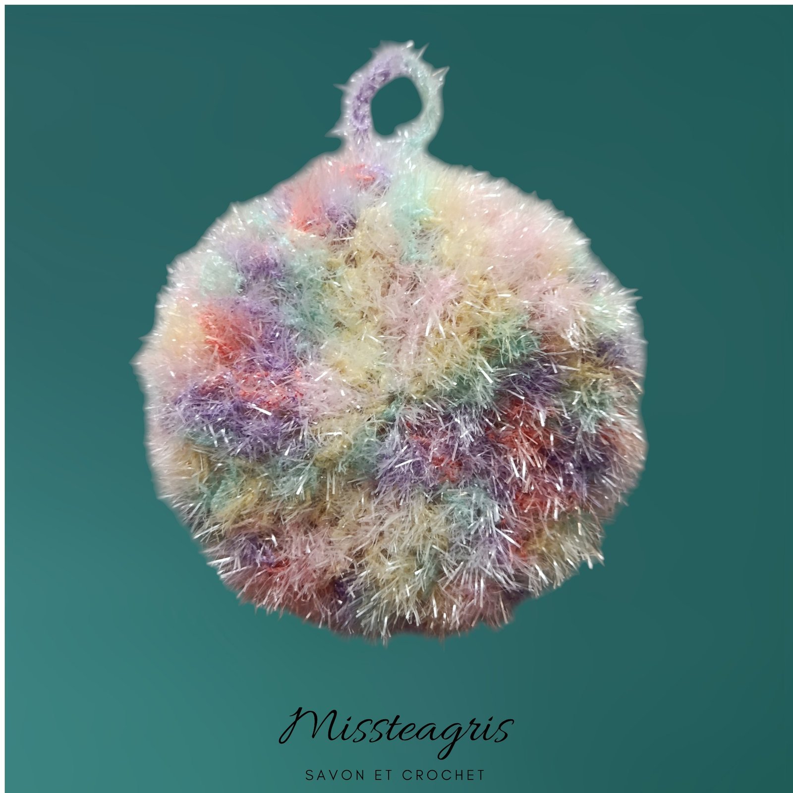 Éponge lavable ronde mix pastel Éponge lavable ronde mix pastel