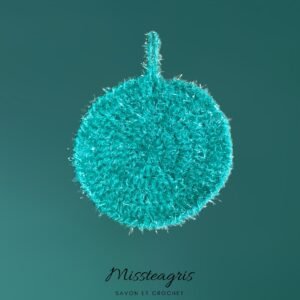 Éponge lavable ronde verte